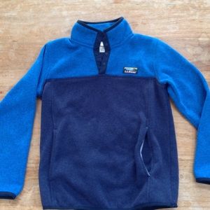 LL Bean pull over fleece kids Medium 10-12
